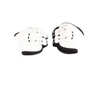 KJAOYU Botas de tendón de caballo, botas de impacto de alta calidad, transpirables y ligeras, botas de pierna trasera para ecuestre y blanco, talla M