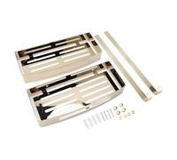 KJAOYU Floating Shelves, 304 Stainless Steel 2 Tier Bathroom Floating Shelves,Wall Mounted Over Toilet Organizers for Efficient Storage in Showers and Bathrooms - for Small Spaces