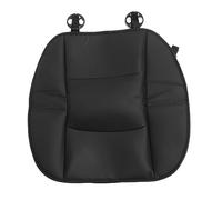 KJAOYU Front Car Seat Covers, Front Seat Cover Anti Slip Breathable PU Leather Bottom Seat Cushion Covers with Storage Pockets for Most Cars - Enhance Comfort and Protection