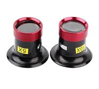 KJAOYU Joyeros Lupa monocular portátil Lupa para ojos Lupa 5X 10X Reloj Lupas Reparación Lupa Herramienta de joyería con caja