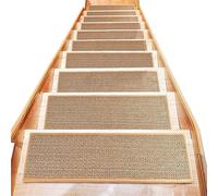 KJBDQQH Alfombra Escalera Alfombra Antideslizante for escaleras, Alfombra for escalones con Respaldo de Goma, Protectora Interior sin residuos, Escalera for niños y Perros(76x20cm 5pcs)