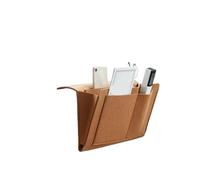 KJBDQQH Bolsa de Fieltro for Almacenamiento Junto a la Cama | Bolsillos colgantes for organizador de sofá Caddy(Chocolate)