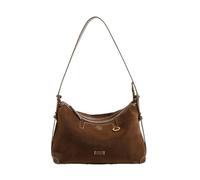 KJBDQQH Bolso Serraje Bolso de ante marrón for mujer, estilo retro, informal, versátil, tipo dumpling, for el hombro y for día a(Brown Large Suede)