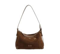 KJBDQQH Bolso Serraje Bolso de ante marrón for mujer, estilo retro, informal, versátil, tipo dumpling, for el hombro y for día a(Brown small suede)