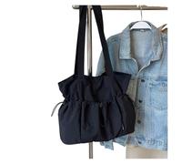 KJBDQQH bolso tote Commuter Large Capaci Tote Bag Women's College Student Class Single oulder(Black)