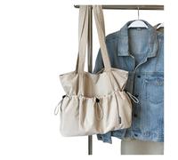 KJBDQQH bolso tote Commuter Large Capaci Tote Bag Women's College Student Class Single oulder(Off-white)