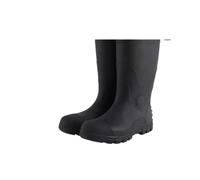 KJBDQQH botas de agua para mujer Botas de trabajo for hombre, protección for obras de construcción, plataforma de acero antipuñaladas, altas, resistentes a la lluvia(Black Mid Boots,47)