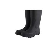 KJBDQQH botas de agua para mujer Botas de trabajo for hombre, protección for obras de construcción, plataforma de acero antipuñaladas, altas, resistentes a la lluvia(Black Mid Boots-2,47)