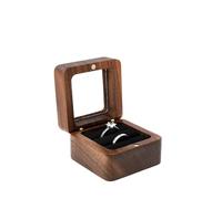 KJBDQQH Caja para Anillos de Boda Joyero de Madera con Soporte Interior Suave for Recoger Joyas, Organizador de Joyas con Ranura Individual/Doble, Estilo Vintage(8YY804337-4)