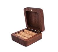 KJBDQQH Caja para Anillos de Boda Joyero de Madera con Soporte Interior Suave for Recoger Joyas, Organizador de Joyas con Ranura Individual/Doble, Estilo Vintage(7HH1108989-D)