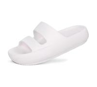 KJBDQQH Cloud Summer Slippers Sandalias ortopédicas deslizantes for mujer, suaves y sin cordones, ligeras, con soporte for el arco del pie para interiores y exteriores(White,39)