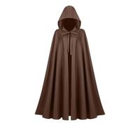 KJBDQQH disfraz de bruja CloakMedieval Women Men Vintage Gothic Hooded Cloak Halloween Witch Wizard(Color 2)
