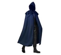 KJBDQQH disfraz de bruja Gothic Style Men's Long Hooded Cloak Costume Spring Autumn Arrival Special Use Clothing(Color1,5XL)