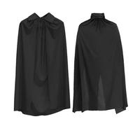 KJBDQQH disfraz de bruja Halloween Cloak for Adults Black and Red Stand-up Collar Death Costume Party(Stand2,90CM)