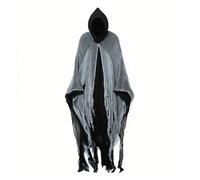 KJBDQQH disfraz de bruja Halloween Cloak Skeleton Clothes Mask Ghost House Chamber Of Secrets Dressing Up(Black)