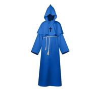KJBDQQH disfraz de bruja Halloween Men's Medieval Monsters, Robots, Wizards, Priests, Costume(Color 05,L)