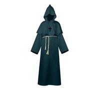 KJBDQQH disfraz de bruja Halloween Men's Medieval Monsters, Robots, Wizards, Priests, Costume(Color 06,L)