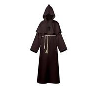 KJBDQQH disfraz de bruja Halloween Men's Medieval Monsters, Robots, Wizards, Priests, Costume(Color 07,M)