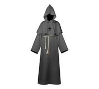 KJBDQQH disfraz de bruja Halloween Men's Medieval Monsters, Robots, Wizards, Priests, Costume(Color 3,L)