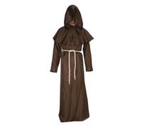 KJBDQQH disfraz de bruja Knight Medieval Hooded Monk Costume Wizard Costumes(Costumes D,L)
