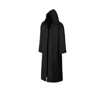 KJBDQQH disfraz de bruja Knight Star Cosplay War Skywalker Costume Replica Rob Cloak Halloween Party Outfits Clothes(Only Black Cloak,XXXL)