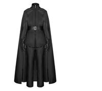 KJBDQQH disfraz de bruja Vendetta Black Killer Suit Costume with Cloak Set Halloween Party Outfits(Set,L)