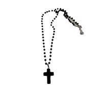 KJBDQQH Gargantilla Punk Black Peach Heart Star Pendant Chain Necklace For Women Men Charm Trendy Jewelry Anniversary Accessories para Uso Diario(Color 07)