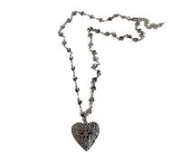 KJBDQQH Gargantilla Punk Black Peach Heart Star Pendant Chain Necklace For Women Men Charm Trendy Jewelry Anniversary Accessories para Uso Diario(Color 03)