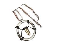 KJBDQQH Gargantilla Punk Game Punk Cosplay Necklace Unisex Cyberpunk Metal Retro Bullet Pendant Carnival Party Jewelry Accessories para Uso Diario