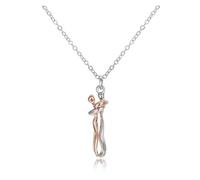 KJBDQQH Gargantilla Punk Hugging Necklace Jewelry Choker Hug Pendant Chain Men Necklaces For Lover Women Couple Men Lady Female Male para Uso Diario(Rose Gold Silver)
