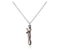 KJBDQQH Gargantilla Punk Hugging Necklace Jewelry Choker Hug Pendant Chain Men Necklaces For Lover Women Couple Men Lady Female Male para Uso Diario(Rose Gold Black)