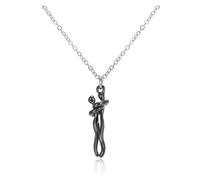 KJBDQQH Gargantilla Punk Hugging Necklace Jewelry Choker Hug Pendant Chain Men Necklaces For Lover Women Couple Men Lady Female Male para Uso Diario(Black)