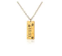 KJBDQQH Gargantilla Punk Necklace Angel Number Charms Pendant Bar Necklaces For Women Men Heart Choker Stainless Steel Jewelry Couple para Uso Diario(N04155G)