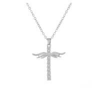 KJBDQQH Gargantilla Punk Punk Black Cross Barbed Thorns Pendant Chain Choker Necklace for Women Men Party Jewelry para Uso Diario(XL674-S)
