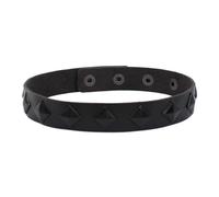 KJBDQQH Gargantilla Punk Punk Rock Black Leather Choker Square Rivet Stud Collar Necklace For Women Men Girls Gothic Jewelry Cosplay para Uso Diario(Black2)