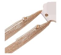 KJBDQQH Gargantilla Punk Stainless Steel 5cm Extendsion Link Chains Necklaces Jewelry Making Fashion Chokers Accessories para Uso Diario(Rose Gold color1.5mm)