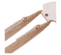 KJBDQQH Gargantilla Punk Stainless Steel 5cm Extendsion Link Chains Necklaces Jewelry Making Fashion Chokers Accessories para Uso Diario(Rose Gold Color 1mm)