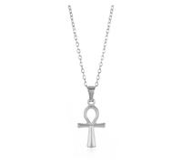 KJBDQQH Gargantilla Punk Stainless Steel Jesus Cross Necklace For Women Men Color Caravaca Angels Crucifix Charm Choker Rapper Jewelry para Uso Diario(N05557P)