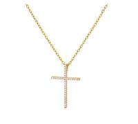 KJBDQQH Gargantilla Punk Stainless Steel Jesus Cross Necklace For Women Men Color Caravaca Angels Crucifix Charm Choker Rapper Jewelry para Uso Diario(N05314G)