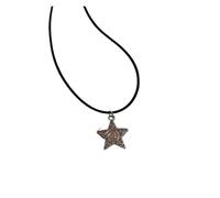 KJBDQQH Gargantilla Punk Star Earrings Silver Color Swirly Star Chokers Celestial Best Friends Celestial Necklaces Pendant Men Women para Uso Diario(Color 04)