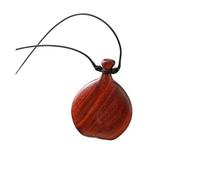 KJBDQQH Gargantilla Punk Vintage Brown Black Color Wooden Flagon Long Pendant Necklaces Adjustable Rope Chain Chokers Women Men para Uso Diario(100cm Adjustable_Blood Sandalwood)