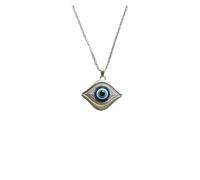 KJBDQQH Gargantilla Punk Vintage Punk Necklaces Eyeball Connect Exaggeration Multiple Dense Evil Eyes Necklace para Uso Diario(Eye in Eye)