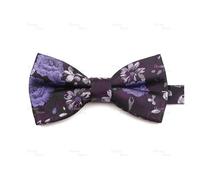 KJBDQQH Pajaritas Hombre Pajarita de moda for hombre con diseño floral, ondas, líneas, for fiesta, negocios, boda, novio, mariposa, vintage, roja y azul, for traje(Color12)