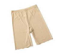KJBDQQH Pantalón Corto Anti Rozaduras Seamless Safety Short Pants Women Thin High Waist Under Skirt Panties Anti Rub Thigh Shorts para Uso Diario(Beige,2XL (75-100KG))