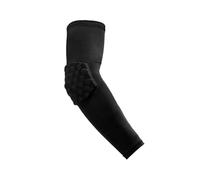 KJBDQQH Protección para Codos Coderas con Forma de Escudo de compresión Acolchada, Mangas for protección Adecuada for Baloncesto y Voleibol, 1 Uds./2 uds.(Black-1Pcs,XXL Elbow 34-42cm)