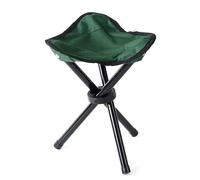 KJBDQQH Silla De Pesca Sillas de Playa for Exteriores, Taburete Plegable portátil multifunción, Taburete Triangular, Ligero, Ultraligero, for Acampar y Pescar(Green)