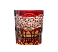 KJBDQQH Vasos De Cristal Vasos de whisky colores cortados a mano for limpiar vidrio antiguo, artículos barra cristal grabados para lavavajillas(Color 3)
