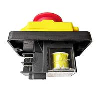 KJD12 250V 16A Impermeable Emergencia Electromagnético Interruptores Mediante Pulsación de Botón KEDU 4 Pines IndustrialSwitch para Taladro de Banco Amoladora Sierra