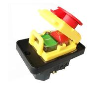 KJD18 5 pines interruptores de botón electromagnéticos impermeables interruptor seguridad Industrial 250V 15(12) A