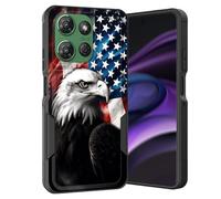 KJFHDJFDH Funda para Motorola Moto G Power 5G 2026 / Moto G Power 5G 2025, doble capa, híbrida, resistente, resistente a los golpes, policarbonato duro + funda protectora de silicona suave, bandera